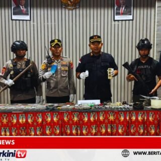 Polres Nabire Bersama Lapas dan TNI Gelar Razia di Lapas Kelas IIB Nabire