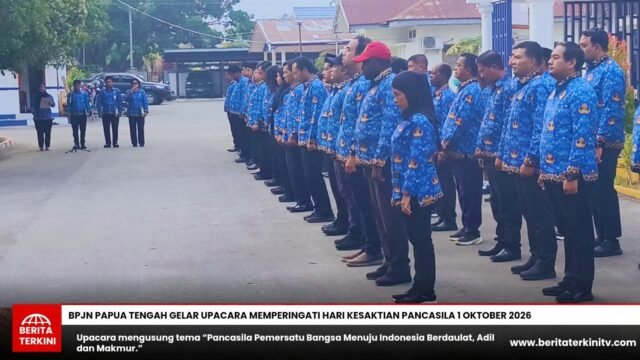 BPJN Papua Tengah Gelar Upacara Hari Kesaktian Pancasila