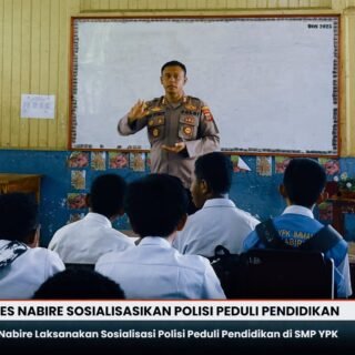 Kapolres Nabire Laksanakan Sosialisasi Polisi Peduli Pendidikan di SMP YPK Imanuel