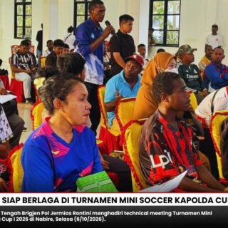 36 Tim SMP Siap Berlaga di Turnamen Mini Soccer Kapolda Cup I 2026 Nabire