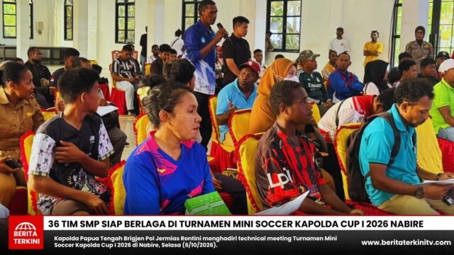 36 Tim SMP Siap Berlaga di Turnamen Mini Soccer Kapolda Cup I 2026 Nabire