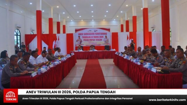 Anev Triwulan III 2026, Polda Papua Tengah Perkuat Profesionalisme dan Integritas Personel